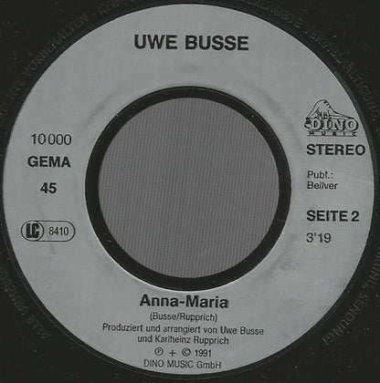 Uwe Busse : Wenn Es Nacht Wird (7", Single)