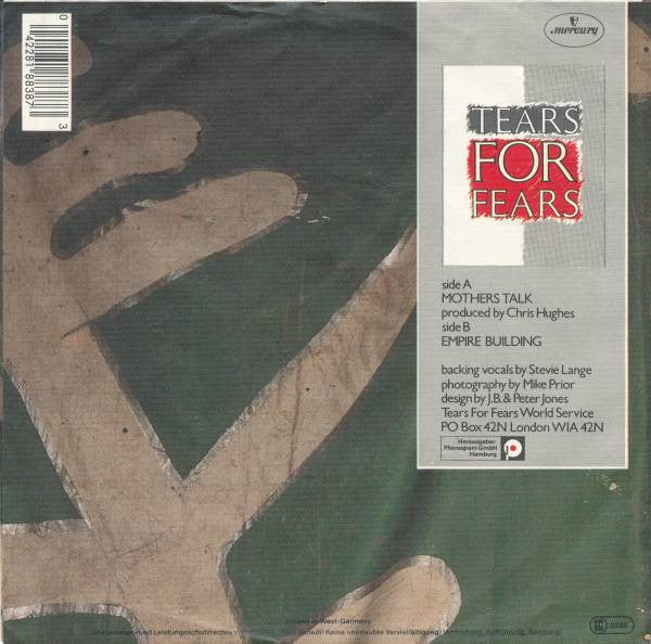 Tears For Fears : Mothers Talk (7", Single)