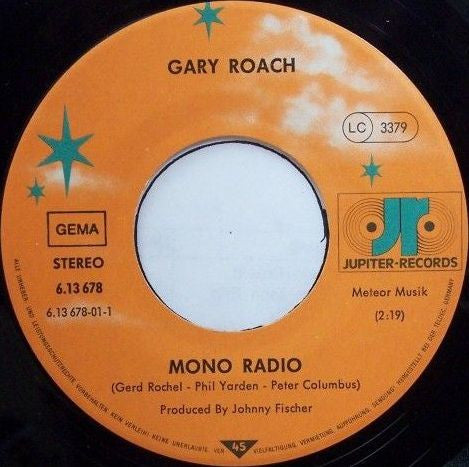Gary Roach : Mono Radio (7", Single)