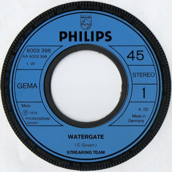 Streaking Team : Watergate (7")