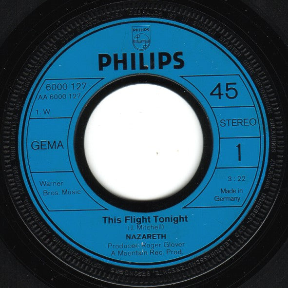 Nazareth (2) : This Flight Tonight (7", Single)