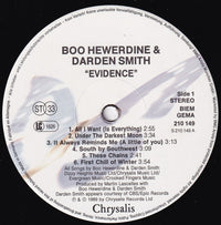 Boo Hewerdine & Darden Smith : Evidence (LP, Album)