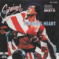Survivor : Burning Heart (7", Single)
