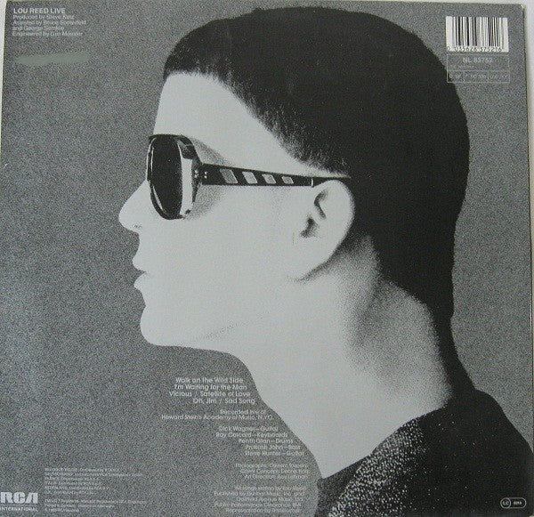 Lou Reed : Lou Reed Live (LP, Album, RE)
