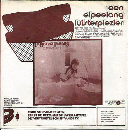 Cliff Richard : Hey Mr. Dreammaker (7", Single)