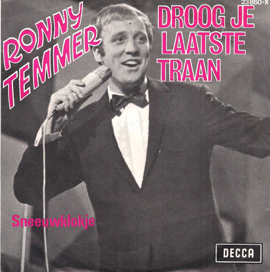 Ronny Temmer : Droog Je Laatste Traan / Sneeuwklokje (7", Single)