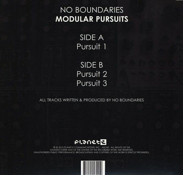 No Boundaries (2) : Modular Pursuits (12")