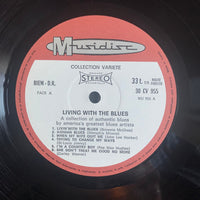Various : Living With The Blues (LP, Comp, RE)