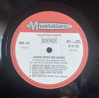 Various : Living With The Blues (LP, Comp, RE)