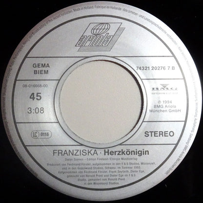 Franziska* : Wenn Du Glaubst (7", Single)