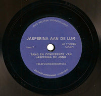 Jasperina De Jong : Jasperina Aan De Lijn (Zang En Conference Van Jasperina De Jong) (Flexi, 7", Single, Mono, Fre)