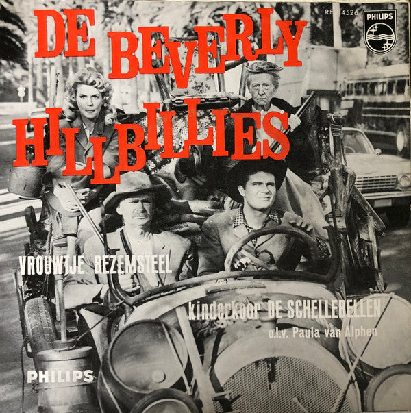 Anni Lindeboom met De Schellebellen o.l.v. Paula van Alphen : Vrouwtje Bezemsteel / De Beverly Hillbillies (7", Single, Mono)