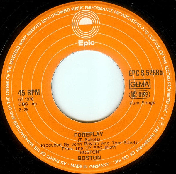 Boston : Peace Of Mind (7", Single)