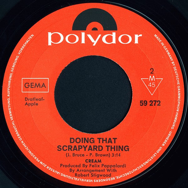 Cream (2) : Badge (7", Single, Mono)