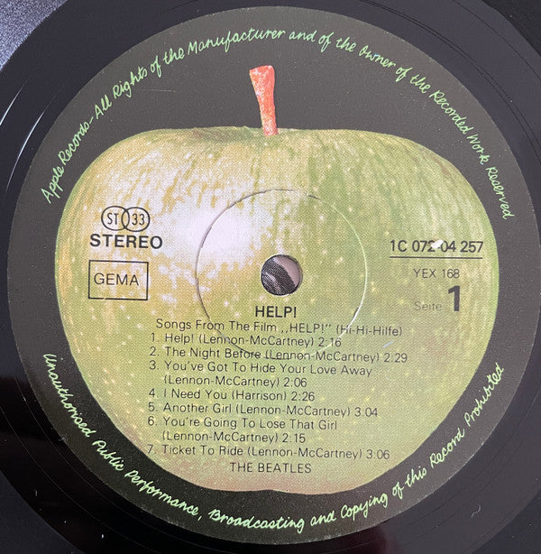 The Beatles : Help! (LP, Album, M/Print, RE, Typ)