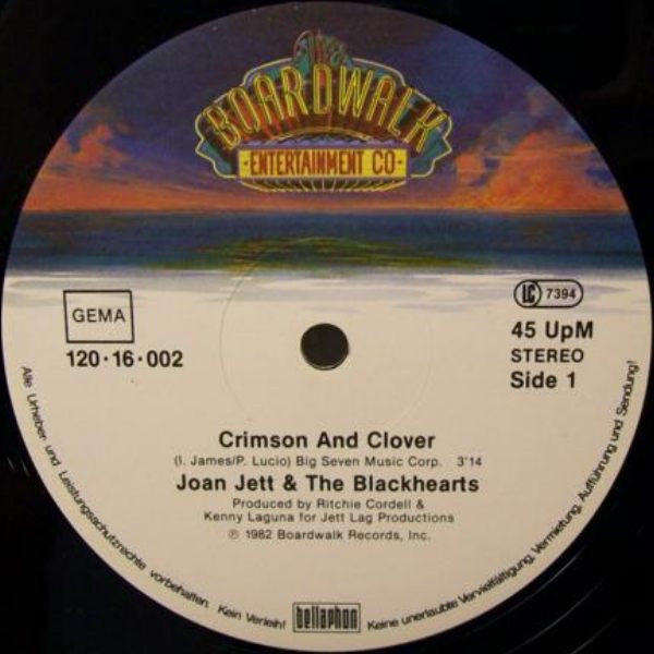 Joan Jett & The Blackhearts : Crimson And Clover (12", Maxi)