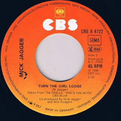 Mick Jagger : Just Another Night (7", Single)