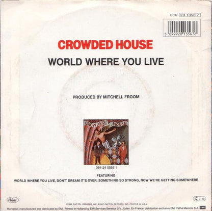 Crowded House : World Where You Live (7", Single)