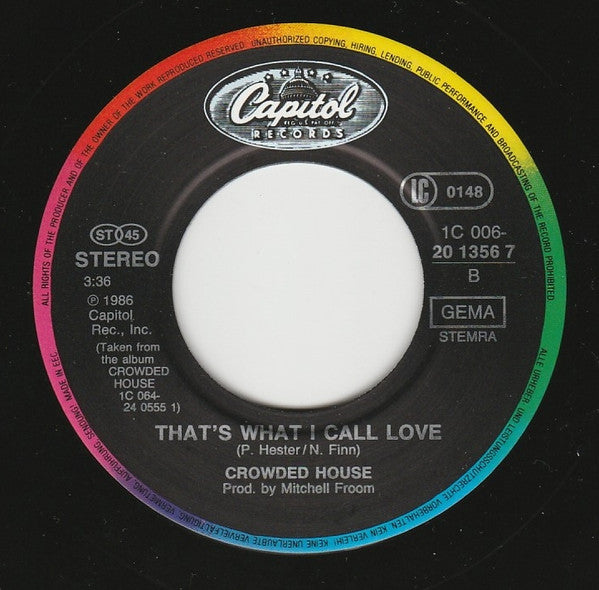 Crowded House : World Where You Live (7", Single)