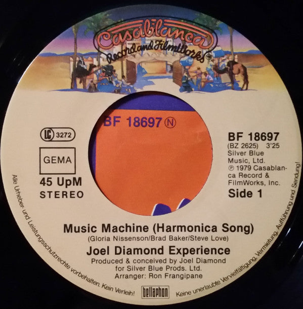 Joel Diamond Experience : Music Machine (Harmonica Song) (7", Single)