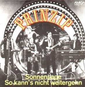 Prinzip : Sonnensage / So Kann's Nicht Weitergehn (7", Single)