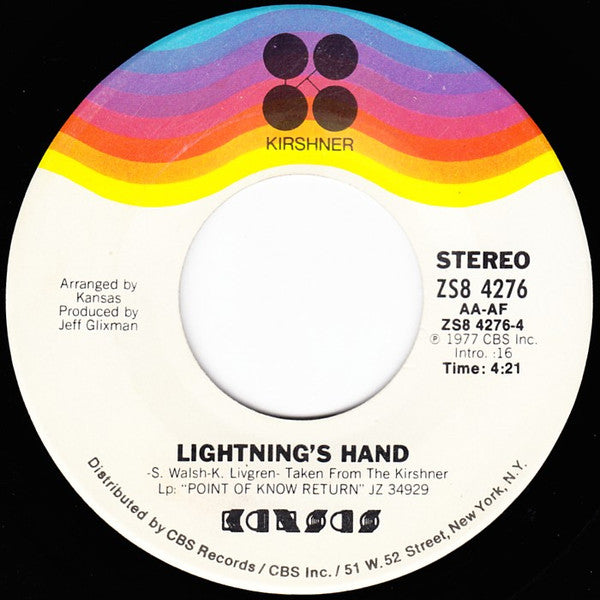 Kansas (2) : Portrait (He Knew) (7", Single, Pla)