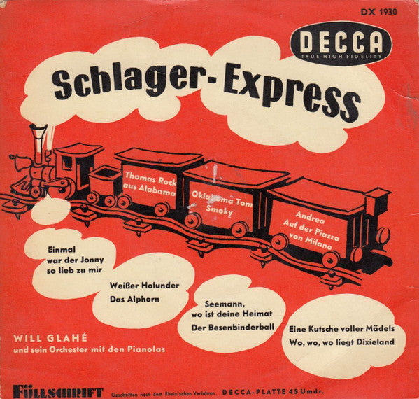 Will Glahé : Schlager-Express (7", EP)