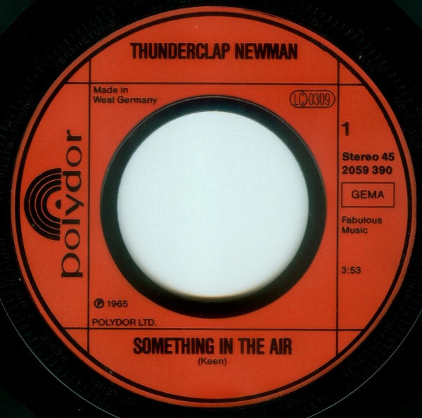 Thunderclap Newman / The Mixtures : Something In The Air / The Pushbike Song (7", Single)
