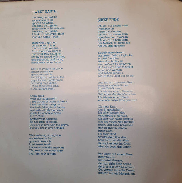 Michel : Sweet Earth / I Want To Live (7", Whi)