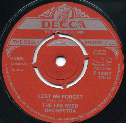 Les Reed And His Orchestra : Man Of Action (7", Single, Mono, RE)