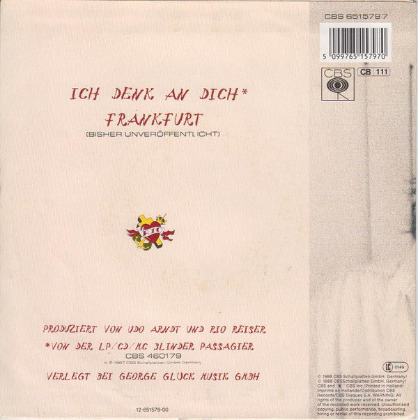 Rio Reiser : Ich Denk An Dich (7", Single)