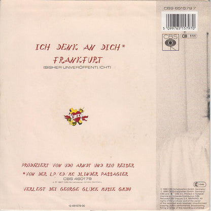 Rio Reiser : Ich Denk An Dich (7", Single)