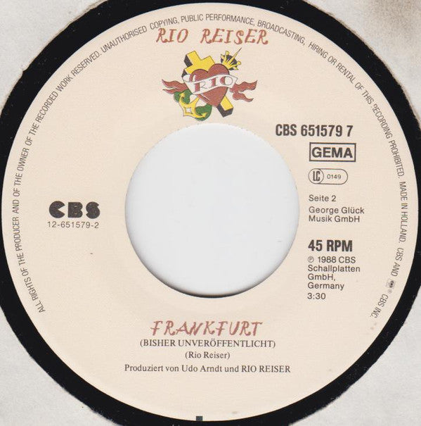 Rio Reiser : Ich Denk An Dich (7", Single)