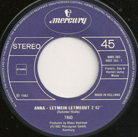 Trio : Anna - Letmein Letmeout (7", Single)