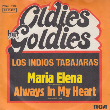 Los Indios Tabajaras : Maria Elena / Always In My Heart (7", Single, Mono)
