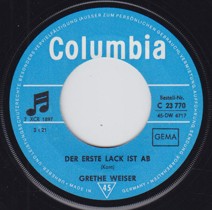 Grete Weiser : In Der Sahara Stehen Keine Bäume / Der Erste Lack Ist Ab (7", Single)