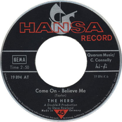 Herd : Paradise Lost / Come On - Believe Me (7", Single)