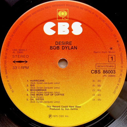 Bob Dylan : Desire (LP, Album)