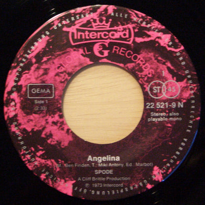 Spode (2) : Angelina / Happy This Way (7", Single)