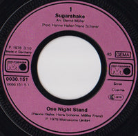 Sugarshake : One Night Stand (7", Single)