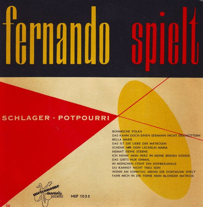 Fernando Trio : Fernando Spielt Schlager - Potpourri (7", EP)