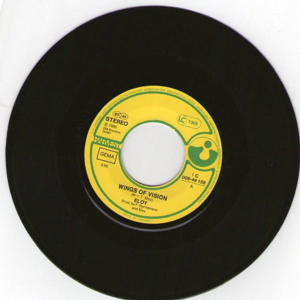 Eloy : Wings Of Vision (7", Single)