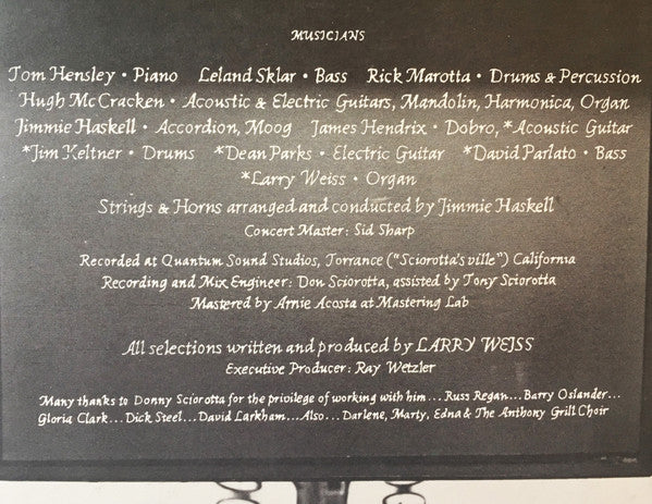 Larry Weiss : Black & Blue Suite (LP, Album)