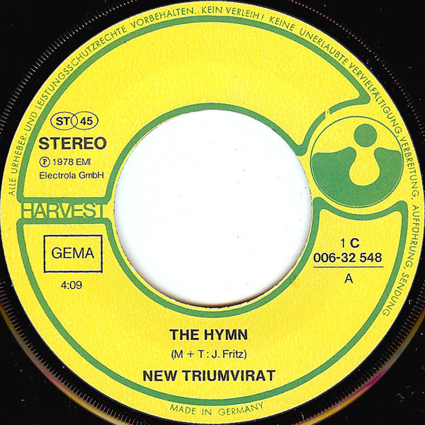 Triumvirat : The Hymn (7", Single)