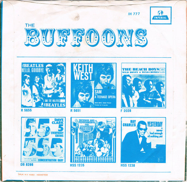 The Buffoons : It's The End / Maria (From West Side Story) (7", Single)