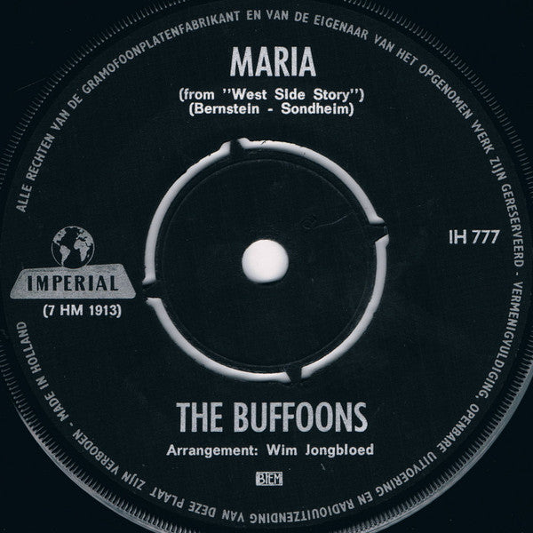 The Buffoons : It's The End / Maria (From West Side Story) (7", Single)