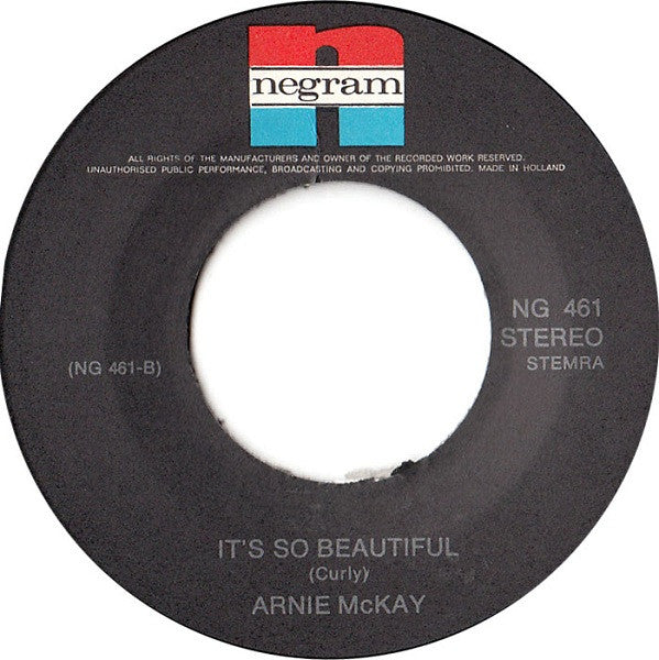 Arnie McKay : Crying In The Rain (7", Single)