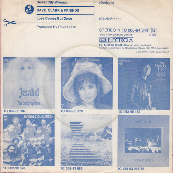Dave Clark & Friends : Sweet City Woman (7", Single)