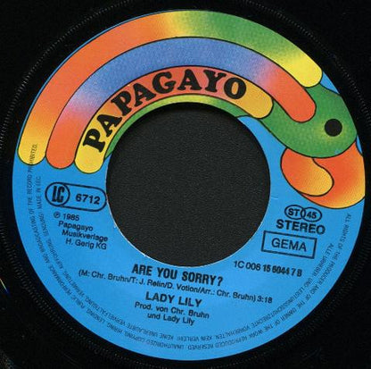 Lady Lily : Flamingo, Fly To Santo Domingo (7", Single)