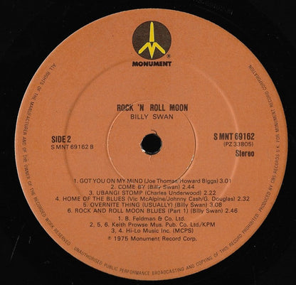 Billy Swan : Rock 'N' Roll Moon (LP, Album)